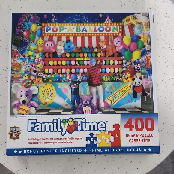 MasterPieces Family Time 400-Piece Jigsaw Puzzle - Colorful Carnival - Picture 1 of 1